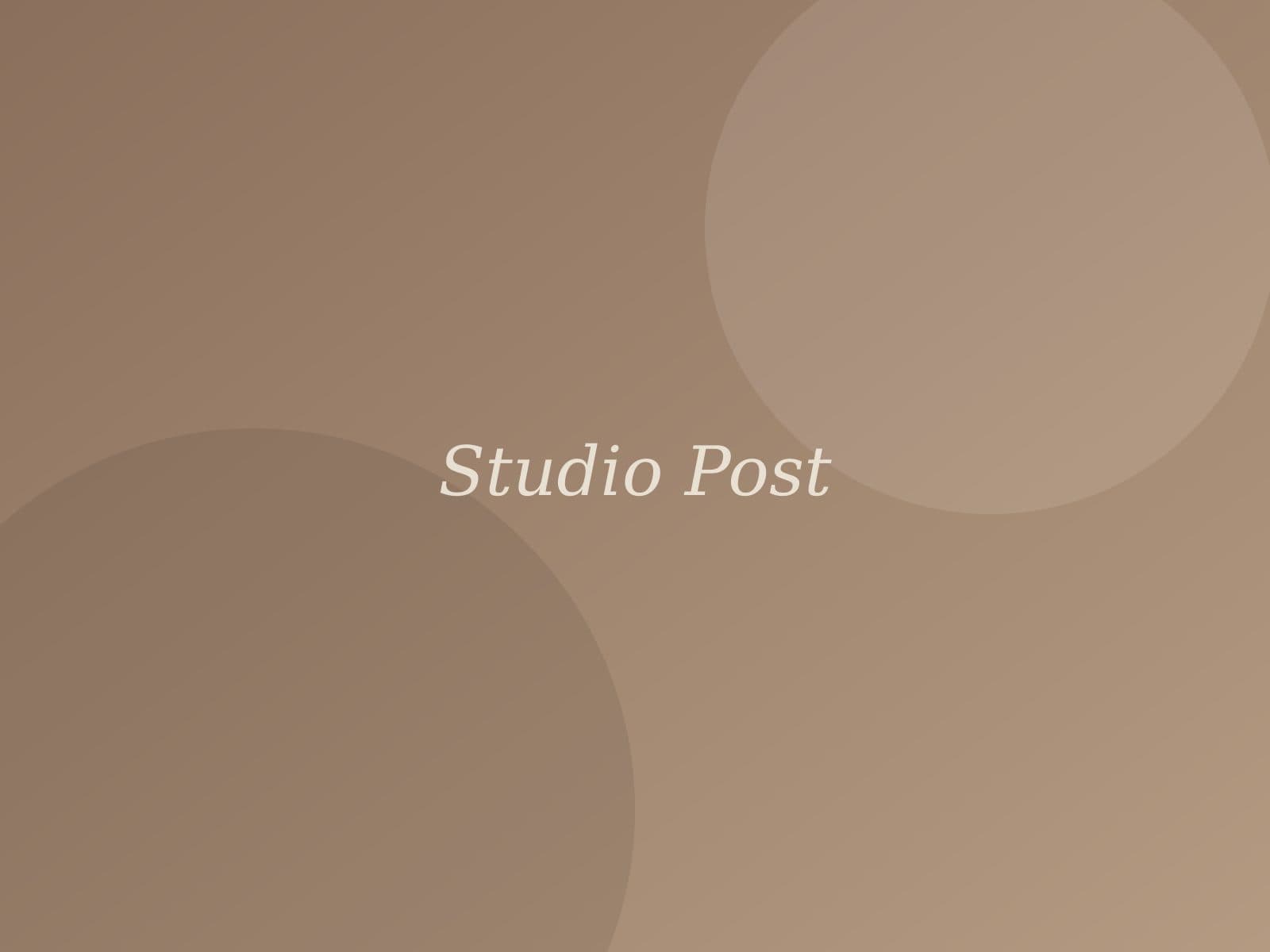 De main studio van Studio Post